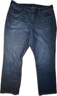 J.Crew Re-Imagined Jeans Womens 32 Blue Dark Wash Slim Straight Stretch
